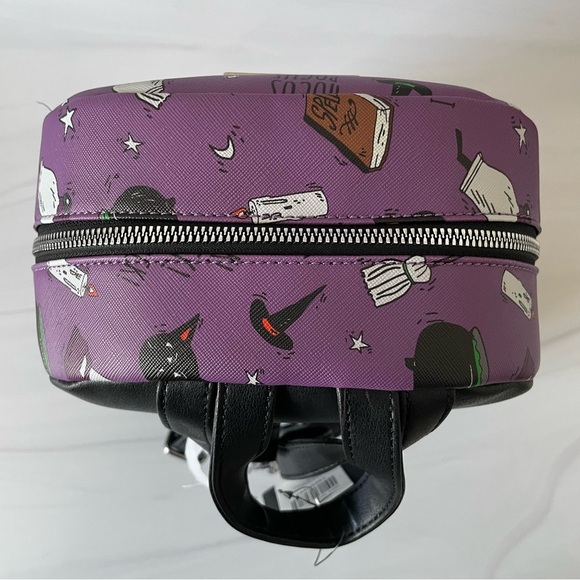 Bioworld x Hot Topic Hocus Pocus Icons Mini Backpack- Purple- NWT - Picture 9 of 10